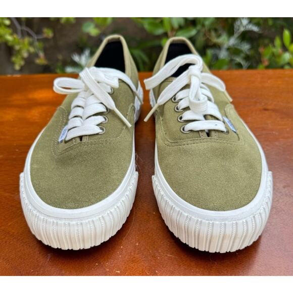 Vans‎ Faux Suede Anaheim Shoes Men\'s Size 7 Women\'s Size 8.5 Olive Green main image 6